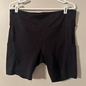 All In Motion 5” Inseam XXL Black Biker Shorts